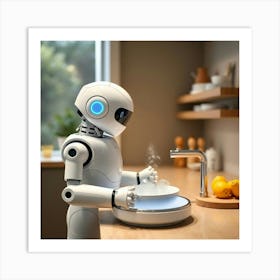 Asm A Smart Robot Wash The Dishes Inside A Smart Home Fc8c4cfd B58a 4153 91a9 4f8cdc8ed6c8 Art Print