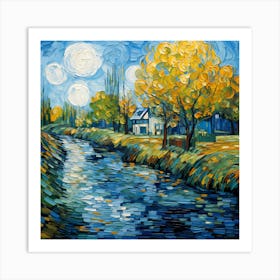 Whispers of Blooms Waterside Art Print