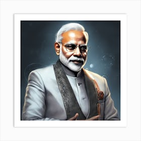 Prime Minister Modi Art Print