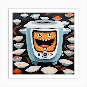 Monster Rice Cooker Art Print