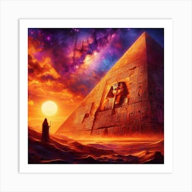 Egyptian Pyramid Wall Art Art Print
