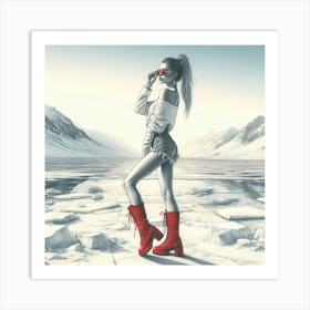 Red Boots Canvas Print Art Print