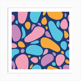 Abstract Colorful Shapes Art Print