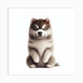 Husky Dog Canvas Print Art Print