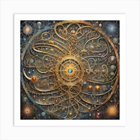 Genius, Madness, Time And Space 57 Art Print