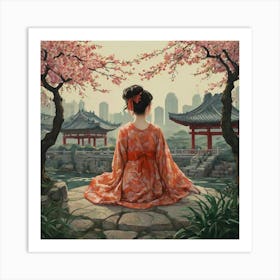 Asian Girl 4 Art Print