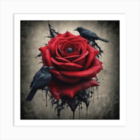 Raven Rose Art Print