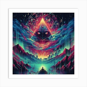 Psychedelic Music 1 Art Print