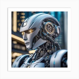 Futuristic Robot 23 Art Print