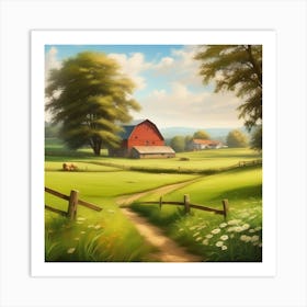 Farm Landscape 7 Art Print