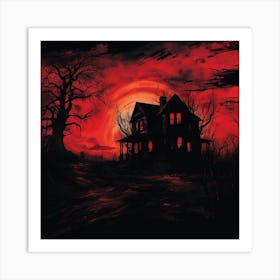 Haunted House Art Print