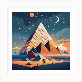 Egyptian Pyramids Art Print