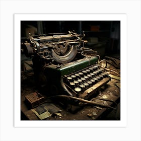 Old Typewriter Art Print