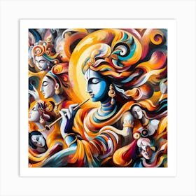 Lord Krishna 5 Art Print