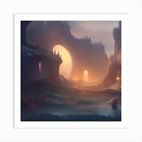 Fantasy Landscape 2 Art Print