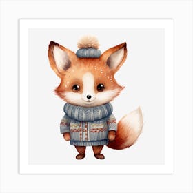Cute Fox 5 Art Print