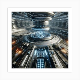 Futuristic Space Station 4 Art Print