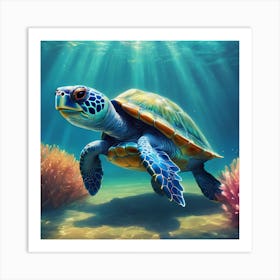 Sea Turtle Art Print