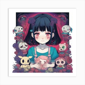 Anime Girl Art Print