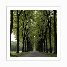 Avenue Of Trees Metal Print Art Print