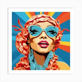 Woman In Sunglasses 1 Art Print