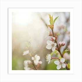 Blossoming Cherry Tree Art Print