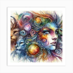 Astrology Painting Art Print