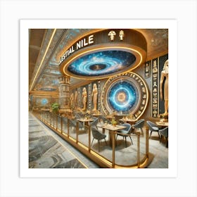 A Luxurious, Egyptian Themed Restaurant Named Cele Art Print