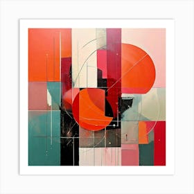 Colorful Geometry 1 Art Print