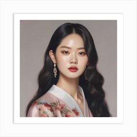 Korean Beauty Art Print
