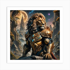 Lion Of The Forest Art Print