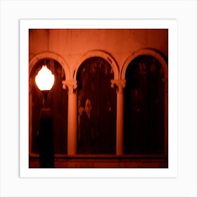 Light And Pillars Art Print