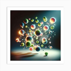 Abstract Tennis Racquet Art Print