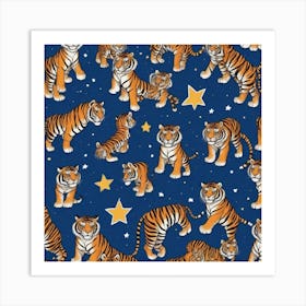 Tiger Stars Art Print