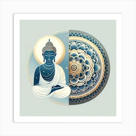 Buddha Mandala Art Print