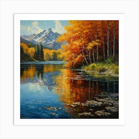 Autumn Reflections Art Print