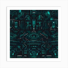 Futuristic Wallpaper Art Print