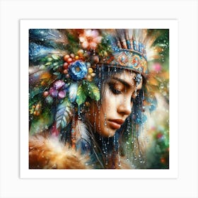 Indian Woman 2 Art Print