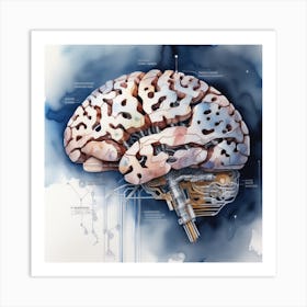 Brain Illustration 1 Art Print