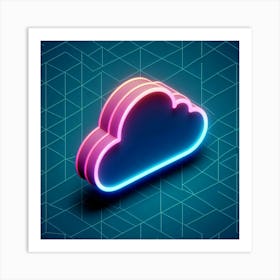 Cloud Icon 2 Art Print