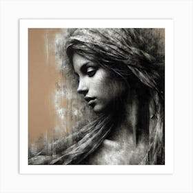 Woman With A Veil 1 Art Print