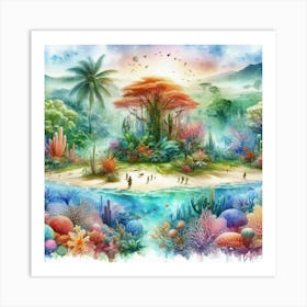 Tropical Island Art Print