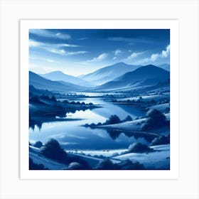 Landscape Painting 7 Art Print