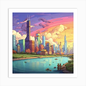 Chicago Skyline Art Print