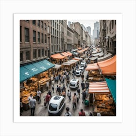 Nyc Market Art Print