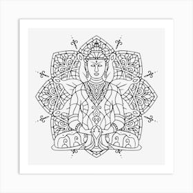 Meditation Mandala 02 Art Print