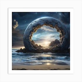 the shine water Art Print