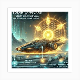 A Futuristic Sci Fi Depiction Of The Solar Vanguar Art Print