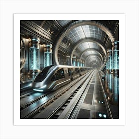 Underground Transit System Converted Art Print