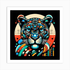 Psychedelic Tiger Art Print